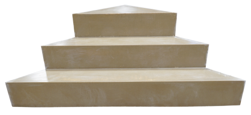 Vinyl Over Fiberglass Corner Step (90 Degree)-08