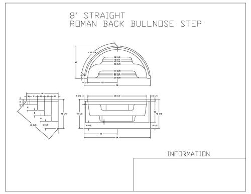 8ft.-Straight-Front-Roman-Back-Step Bullnose