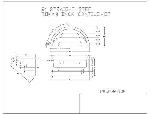 8ft.-Straight-Front-Roman-Back-Step Cantilever